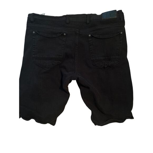 GUC Jordan Craig Legacy Edition Black Denim Distressed Shorts Aaron Size 40 - Picture 3 of 9